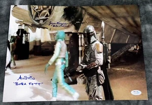 Mark Austin & Jason Wingreen Boba Fett "Star Wars" Signed 11x14 Auto Photo PSA - Picture 1 of 3