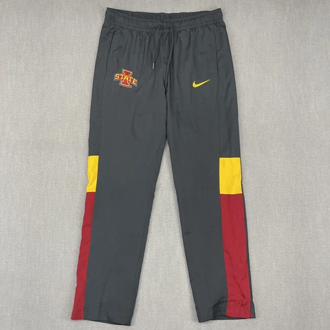 Nike Athletic Pants Iowa State Cyclones Mens M On-Field Mesh Lined Snap Ankle Cover