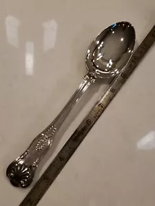 James Dixon Sons Sheffield Sterlingsilber 9 Zoll Servierlöffel Könige Muster - Bild 1 von 8