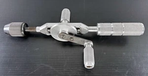 Vintage Aluminum Hand Drill 1/2" Crank Tool w/ Bit Storage Compartment USA - Picture 1 of 5