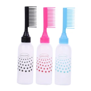 Plastics Hair Colouring Comb Hair Dyeing Bottles Squeeze Applicator Bottles-- CR - Picture 1 of 15