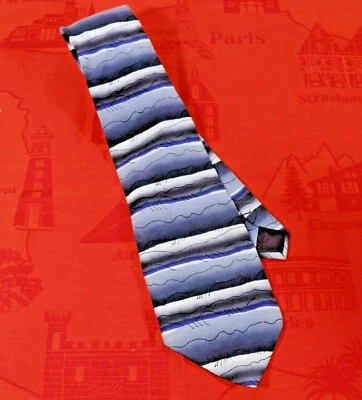 Vintage J GARCIA 100% seda TIE Collection Twenty-One 1996 Orange Horizon 4 x 56" Foto 1 de 2