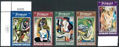 TOGO 1974 The 1st Anniversary of the Death of  Pablo Picasso - MNH - Image 1 of 2