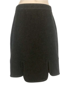 NWT GIVENCHY ELEGANT SLIM BROWN VIRGIN WOOL PENCIL SKIRT FRONT VENT, EU 40 $1400 - Picture 1 of 5