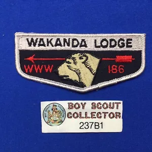 Boy Scout OA Wakanda Lodge 186 F2 Order Of The Arrow Flap Patch 237B1 - Picture 1 of 3