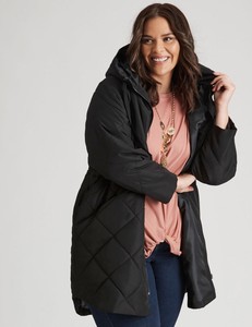 Plus Size Polyester Outer Shell Puffer 