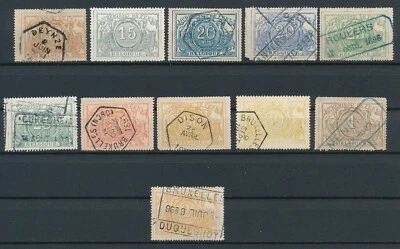 BELGIUM *11 RAILWAY/PPOSTS* INCL Q15 HI VALUE CV $70 ALONE; MOSTLY USED - Image 1 of 2