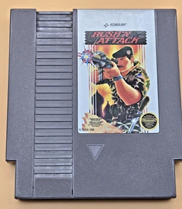 Rush'N Attack 5-Screw (Nintendo NES, 1987) Authentic Cleaned, Tested, & Works - Picture 1 of 6