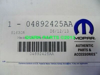 Guia de corrente de temporização do motor Chrysler Sebring genuíno Mopar 2001-2010 4892425AA - Imagem 1 de 4