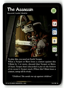 Neopets TCG - The Assassin 74/150 - Rare - The Darkest Faerie WOTC - Picture 1 of 2