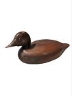 Vintage Duck decoy Mallard hand carved wood with eyes T. Rayman