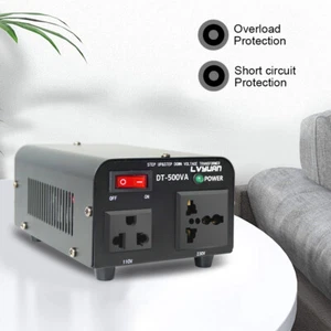 500W Spannungswandler Wandler 110V/220V Step Up & Down für US EU Reisen - Bild 1 von 6