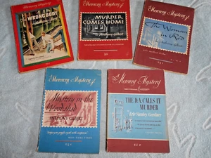 MERCURY MYSTERY DIGEST LOT(5) ERLE STANLEY GARDNER ANTHONY GIBERT 1937-1950 - Foto 1 di 11
