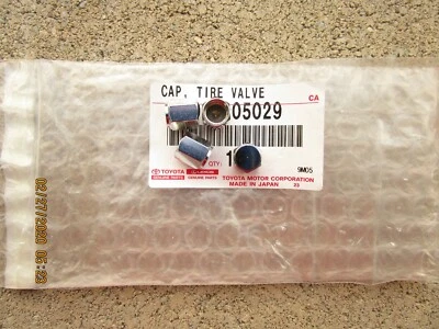 FITS: 86 - 98 TOYOTA SUPRA TIRE VALVE STEM CHROME CAP OEM QTY = 4 BRAND NEW - Image 1 of 2