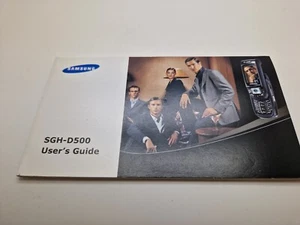 Nowy / stary zapas angielski Samsung SGH-D500 Przewodnik użytkownika 3WYSYŁKA W WIELKIEJ BRYTANII - Zdjęcie 1 z 4