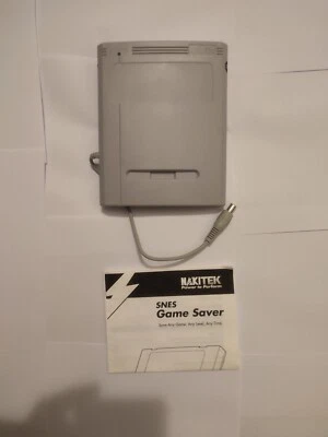 NAKITEK GAME SAVER SUPER NINTENDO SNES US VERSION 55732 1994 + ISTRUZIONI - Immagine 1 di 2
