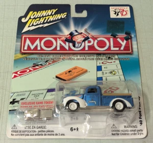 Johnny Lightning Monopoly 70th Anniversary '40 Ford Pickup & Game Token 1/64 - Picture 1 of 7
