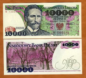 Poland, 10000 (10,000) Zlotych, 1988, P-151b, UNC - Picture 1 of 1
