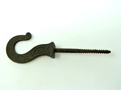 Antique Victorian Eastlake Cast Iron Lamp Hanging Ceiling Hook 19th Century - Image 1 of 4