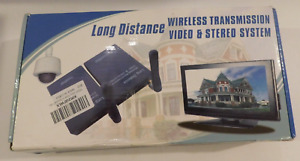 Long Distance Wireless Transmission Video & Stereo System 2.4Ghz A/V New Open