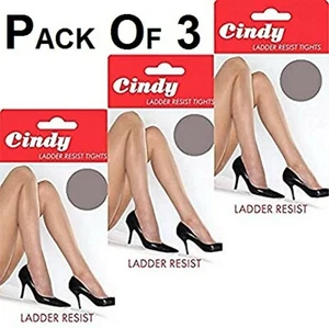 Paquete de 3 medias para mujer Cindy 20 denier resistencia escalera - Imagen 1 de 3
