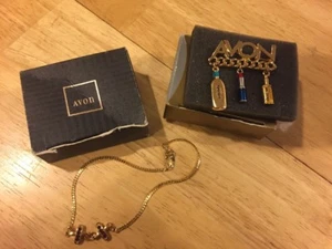 AVON "PERFECT PARTNERS" PIN, 1998 und Double Kiss Fußkette (2) - Bild 1 von 3