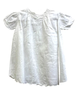Vintage Baby Gown / Dress Handmade in Philippines 0-6 Month Embroidered White - Picture 1 of 3