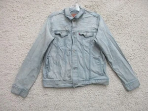 Levis Jacket Extra Large Youth 13-15 Blue Denim Jeans Trucker Flap Pockets Girls - Picture 1 of 13