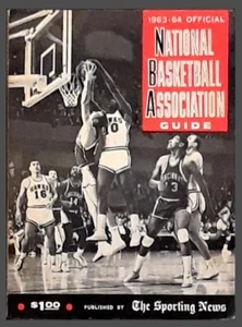 TSN 1963-64 Official NBA Guide - St. Louis Hawks Vs. Cincinnati Royals Cover - Bild 1 von 1