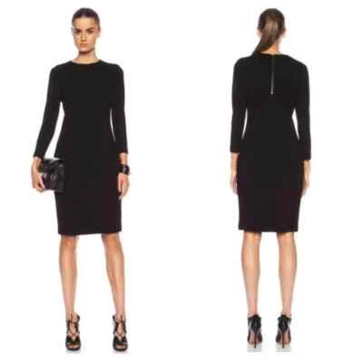 Vince Black 3/4 Sleeve Sheath Pencil Dress Size M NWOT  - Image 1 of 4