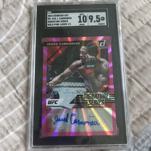 2022 Donruss UFC Signature Series #SS-JCN J. Cannonier Holo Pink Laser 1/1SGC 10 - Bild 1 von 3
