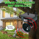 Solar Ultrasonic Bird Repellers Pest Control Scarer Deterrent Fox Motion Sensor