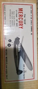 Vintage Rc Airplane Kit The 1938 Mercury - Picture 1 of 3