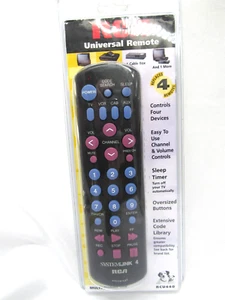 RCA Systemlink 4 Geräte Universal Fernbedienung RCU440 schwarz kostenloser Versand - Bild 1 von 10