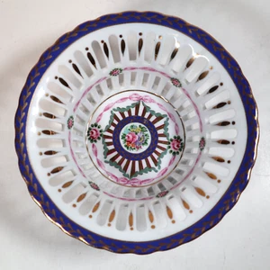 Royal Danube runde Gitter Goldband Schale #1886 Porzellan gewelltes Porzellan - Bild 1 von 7