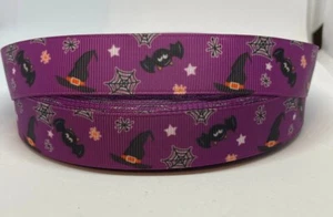 Halloween Hexenband - 7/8" Ripsband - Hexenhutband - Bild 1 von 1