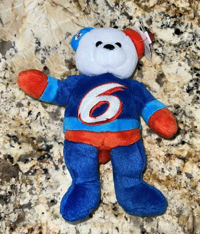 Nascar Team Beans Speed Mark Martin 6 Plush 8" Beanbag Teddy Bear NWT 1999 VTG Cover