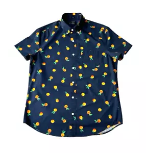 J Crew Men's Slim Fit Shirt Short Sleeve - M, Short Sleeve, Orange Fruit, Flex W - Picture 1 of 7