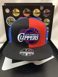 Los Angeles Clippers Mitchell & Ness Reload 2.0 Fitted Sz 7-1/8 Blue/Blk/Red Hat - Picture 1 of 6