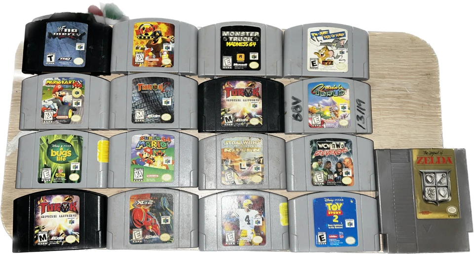 Nintendo 64, N64 LOT:  Mario 64 + Mario Kart 64 + Zelda + No Mercy + MORE - Image 1 of 4