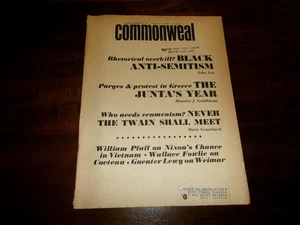 1969 THE COMMONWEAL MAGAZINE PUBLIC AFFAIRS LITER. VIETNAM NIXON, ANTI-SEMITISM - Picture 1 of 2