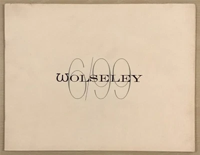 WOLSELEY 6/99 Sales Brochure 1961 #H6089 - Image 1 of 4