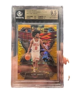 2019 Coby White /13 Select Orange Pulsar Prizm Bgs 9.5 Gem Mint Rc Card - Picture 1 of 6