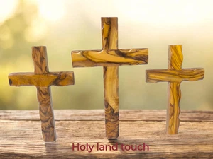 Olivenholz Kreuze 3er Set Handarbeit in Bethlehem spirituelle Wohndeko - Bild 1 von 6