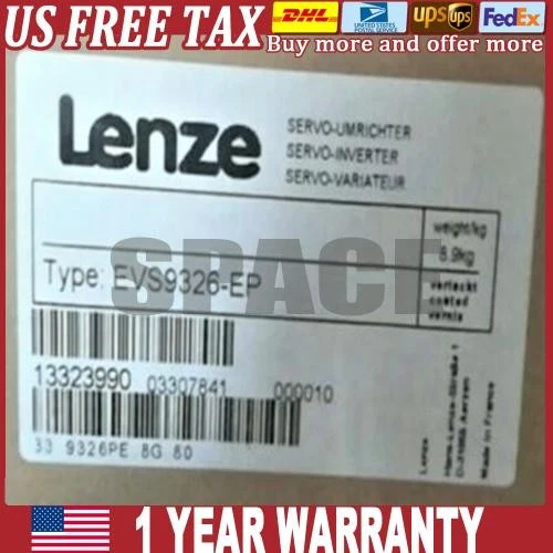 US Free TAX EVS9326-EP NEW LENZE SERVO INVERTER EVS9326-EP EVS9326EP - Image 1 of 1