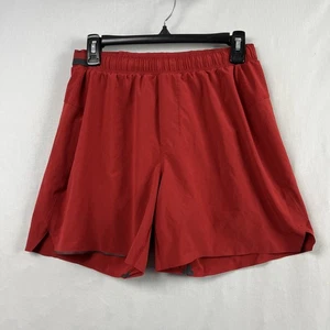 Lululemon pantaloncino uomo medio rosso surge 6" fodera allenamento corsa atletica - Foto 1 di 9