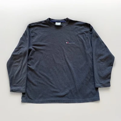 Sudadera de Colección Tommy Hilfiger Para Hombre M Polar Pullover Cuello Redondo Gris y2k Años 90 Foto 1 de 4