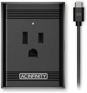 Enchufe de control AC Infinity UIS, adaptador de enchufe para conectar Smart negro - Imagen 1 de 8