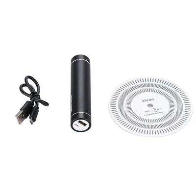 Turntable LP Record Stroboscopic Speed Strobe Light+Tachometer Disc Tester Tool - Image 1 of 4