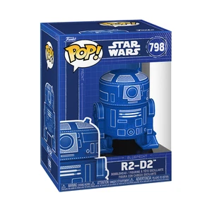 *IN HAND* Funko Pop! STAR WARS R2-D2 (Blueprint Deco) #798 - Picture 1 of 2
